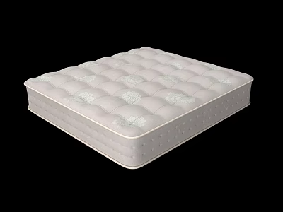 Comfortable Modern Mattress With Diamond Quilted Pattern And Supportive Design 3d model