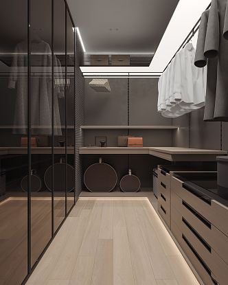 Modern Cloakroom 3d model