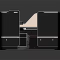 Airplane Business Class Seats With Luxury Interior Personal Screens And Modern Cabin Layout