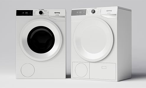 Modern washer dryer 3d model