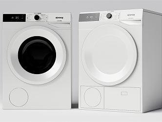 Modern washer dryer 3d model