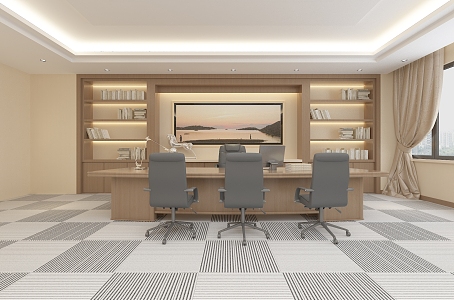 Modern Office Space 3d model