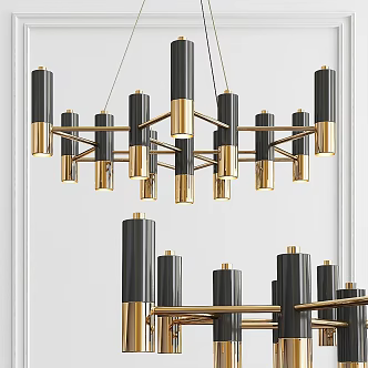 Modern Chandelier Yile Ike Chandelier 3d model