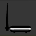 Wireless Router With Dual Antennas Ethernet Ports And LED Indicators 3d model