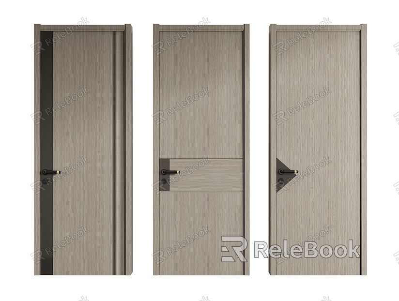 Modern swing door single door bedroom door model