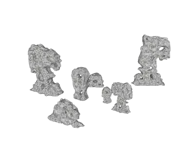 New Chinese style Taihu stone rockery stone landscape stone 3d model