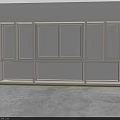 Minimalist White Wooden Casement Windows With Multiple Panes In Empty Room Setting