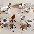 Modern Negotiation Tables and Chairs 3d model