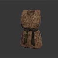 Stylish Brown Woven Texture Vest With Black Belt Fashion Design