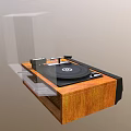 Phonograph Retro Phonograph Jukebox Old Phonograph Record Player Nostalgic Phonograph Low Face Number Low Model Simple Model Movie and TV Level Super Realism 3d model