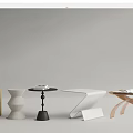 Modern Side Table Side Table Corner Table Combination Small Coffee Table Round Table Storage Rack Bedside Table 3d model