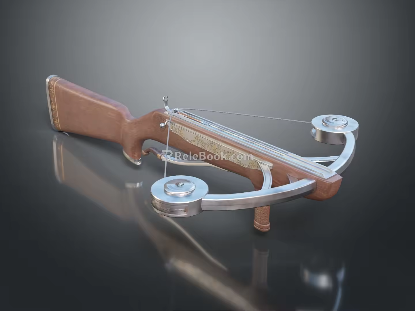 Crossbow Mechanical Crossbow Shift Bow and Arrow Shoot Far Equipment Weapons High-tech Crossbow 3d model