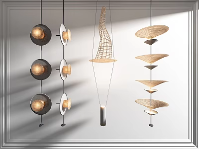 Southeast Asia Chandelier 3d model
