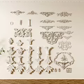 European-style Carved Component 3d model