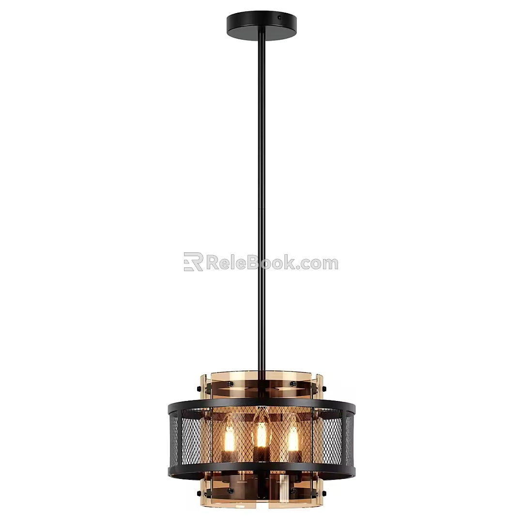 Simple chandelier 3d model