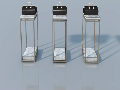 Stylish Flush Door Design Featuring Metal Frame And Marble Base For Modern Spaces 3d model