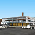 Modern School Buildings With Green Roofs And Varied Architectural Designs In Landscaped Campus