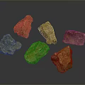 Rock Block Rock Block Rock Specimen Boulder Big Stone Block Rock Stratum Rock Stratum Rock Stratum Rock 3d model