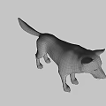 Realistic Gray Wolf 3D Model As Game Movie Character With Standing Pose 3d model