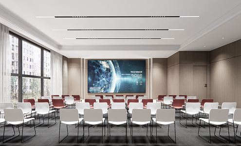 Modern Training Room Conference Room Report Hall 3d model