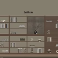 Modern Poliform Modular Bookcase With Open Shelves Books And Decorative Accents
