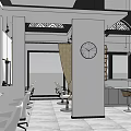 Modern Beauty and Hair Salon Interior with Vanity Mirrors Styling Chairs and Product Shelves