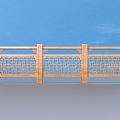 Railing Guardrail Fence 3d model