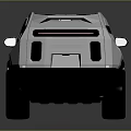 Modern White Military Vehicle Featuring Rugged Exterior Large Tires And Roof Rack