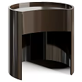 Modern Bedside Table Design With Sleek Metallic Finish And Multiple Color Options 3d model
