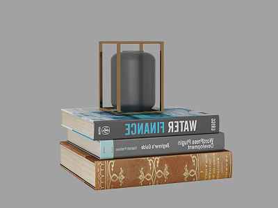Modern Ornaments Combination Art Bookshelf Ornaments 3d model