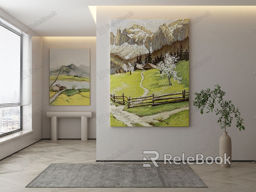 Quiet Landscape Painting Decorative Painting model