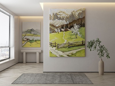 Quiet Landscape Painting Decorative Painting model