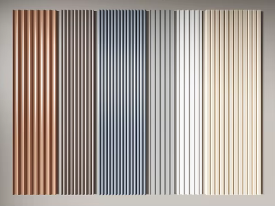 Modern wall board Grille board Great wall board Wave board Wall decorative board Wood veneer Changhong board 3d model