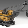 Heavy excavator mining vehicle 3d model