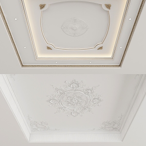 European-style ceiling 3d model