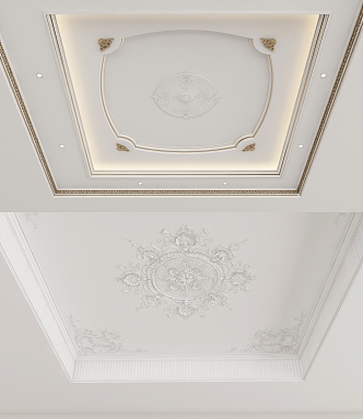 European-style ceiling 3d model