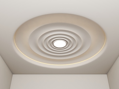 House Silent Style Ceiling Round Special-Shaped Ceiling Cream Wind Ceiling Lamp Study Room Ceiling Living Room Ceiling Bedroom Ceiling House Silent Wind Ceiling Lamp 3d model