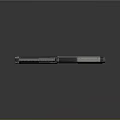 Sleek Modern Tactical Shotgun With Black Silver Finish And Tactical Rail Design