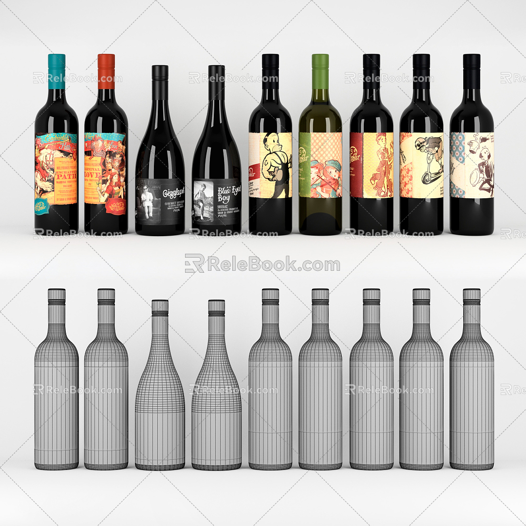 Modern wine wine combination model