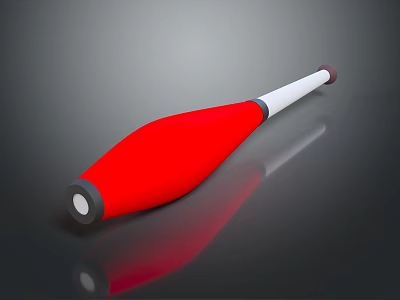 Red Hardware Hand Tool with White Grip Gray Head and Ergonomic Design 3d model