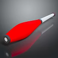 Red Hardware Hand Tool with White Grip Gray Head and Ergonomic Design