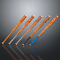 Wooden Baseball Bats With Various Handle Colors And Decorative Nails For Daily Use