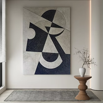 modern decorative painting 3d model