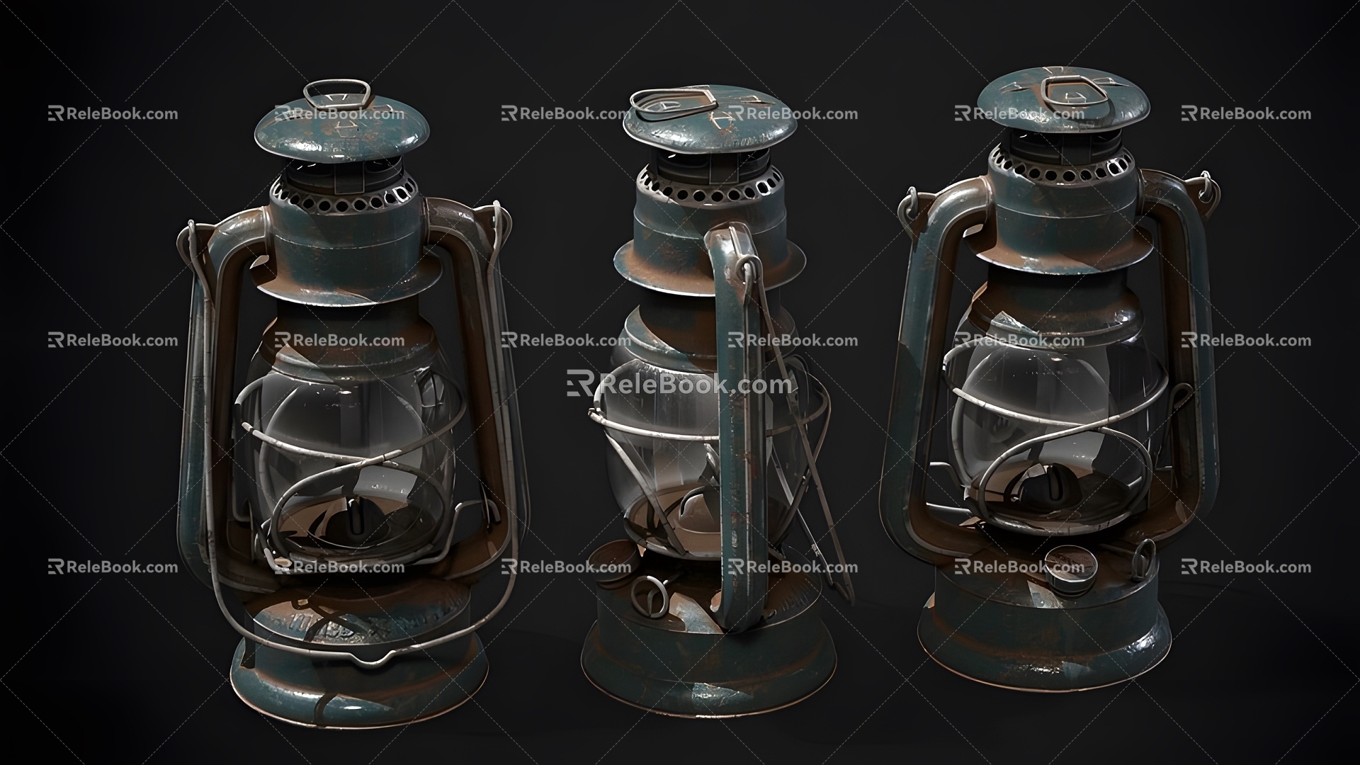 Horse lantern 3d model