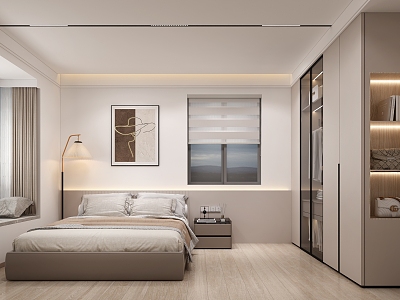 Modern Master Bedroom model