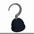 Tactical Question Mark Shaped Metal Weapon For Outdoor Combat And Survival