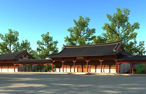 Chinese ancient building 3d model