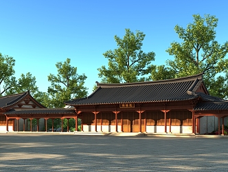 Chinese ancient building 3d model