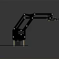 Sturdy Robotic Arm With Multi Jointed Metal Structure And Gripping Function