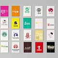 Colorful Kitchen Curtains With Various Brand Logos And Decorative Designs For Home Decoration